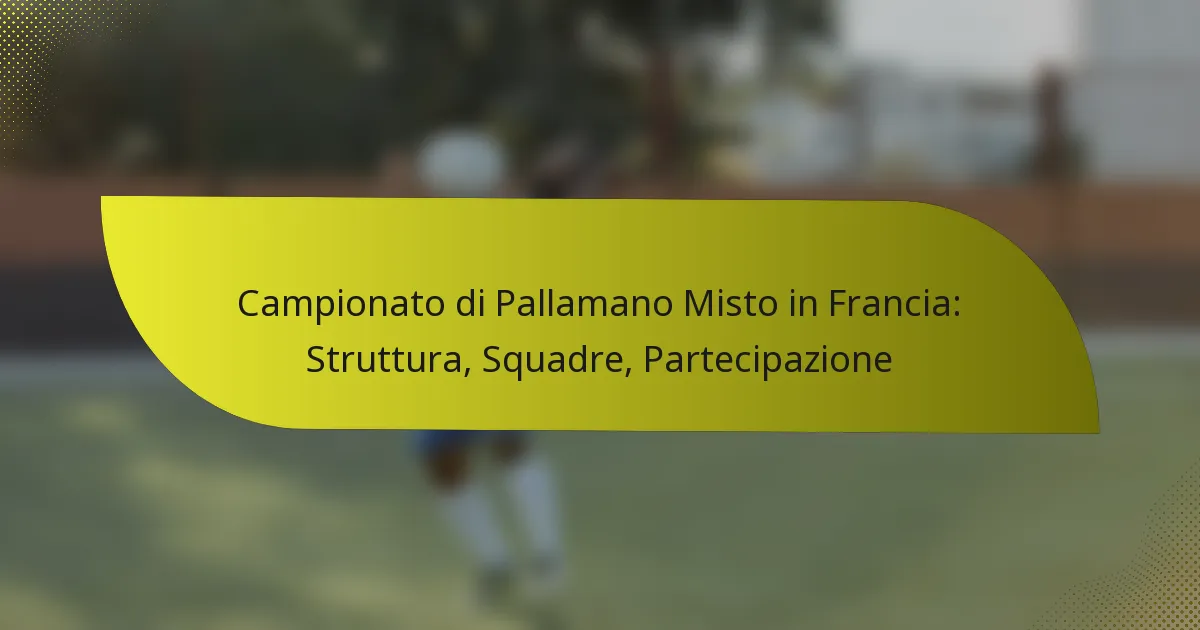 Campionato di Pallamano Misto in Francia: Struttura, Squadre, Partecipazione