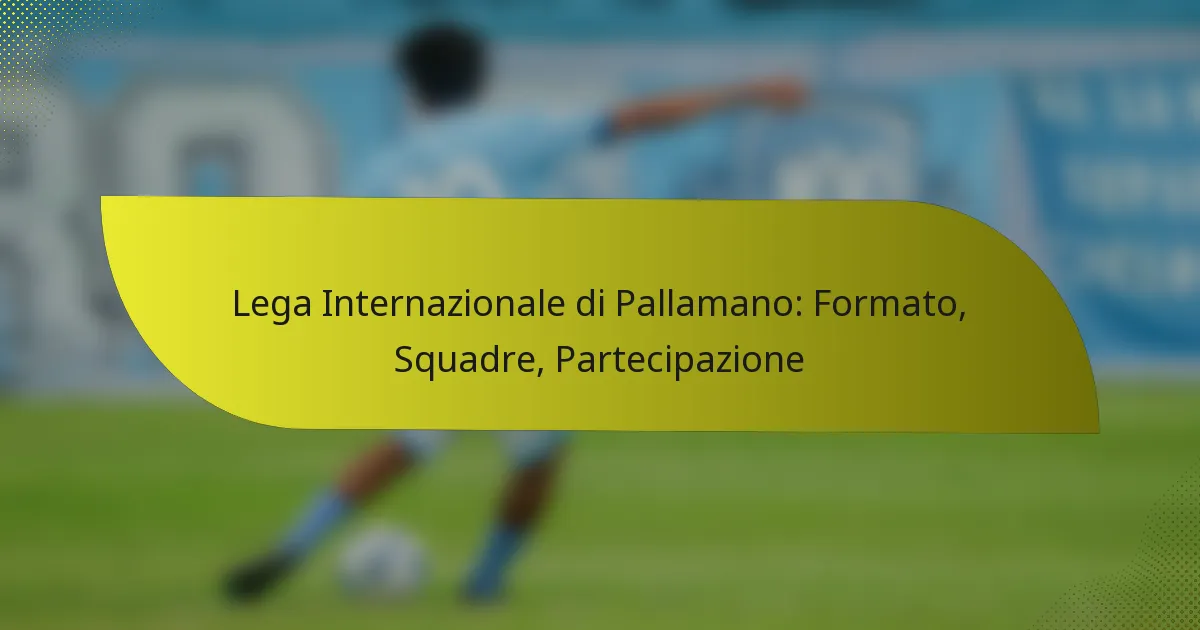 Lega Internazionale di Pallamano: Formato, Squadre, Partecipazione